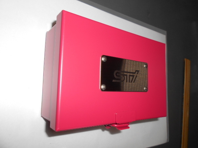 SUBARU STI スチールBOX (Sサイズ/チェリーレッド）*送料別途の画像6