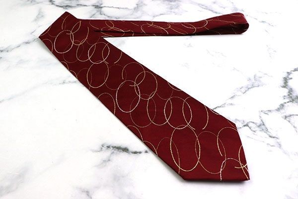 498 jpy ~ I m Pro duct ring pattern brand necktie men's red red superior article 