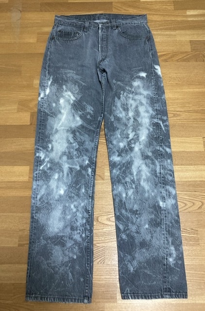 30）希少 先染め黒 初期 80's USA製 VINTAGE Levi's 501-0658 ブラック