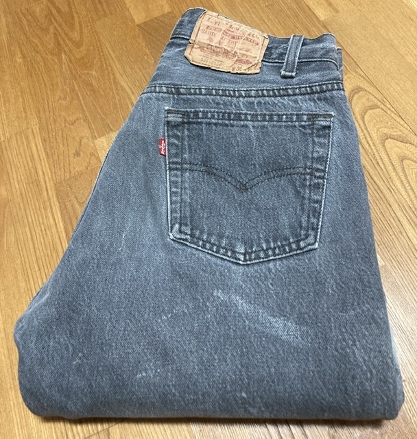 30）希少 先染め黒 初期 80's USA製 VINTAGE Levi's 501-0658 ブラック