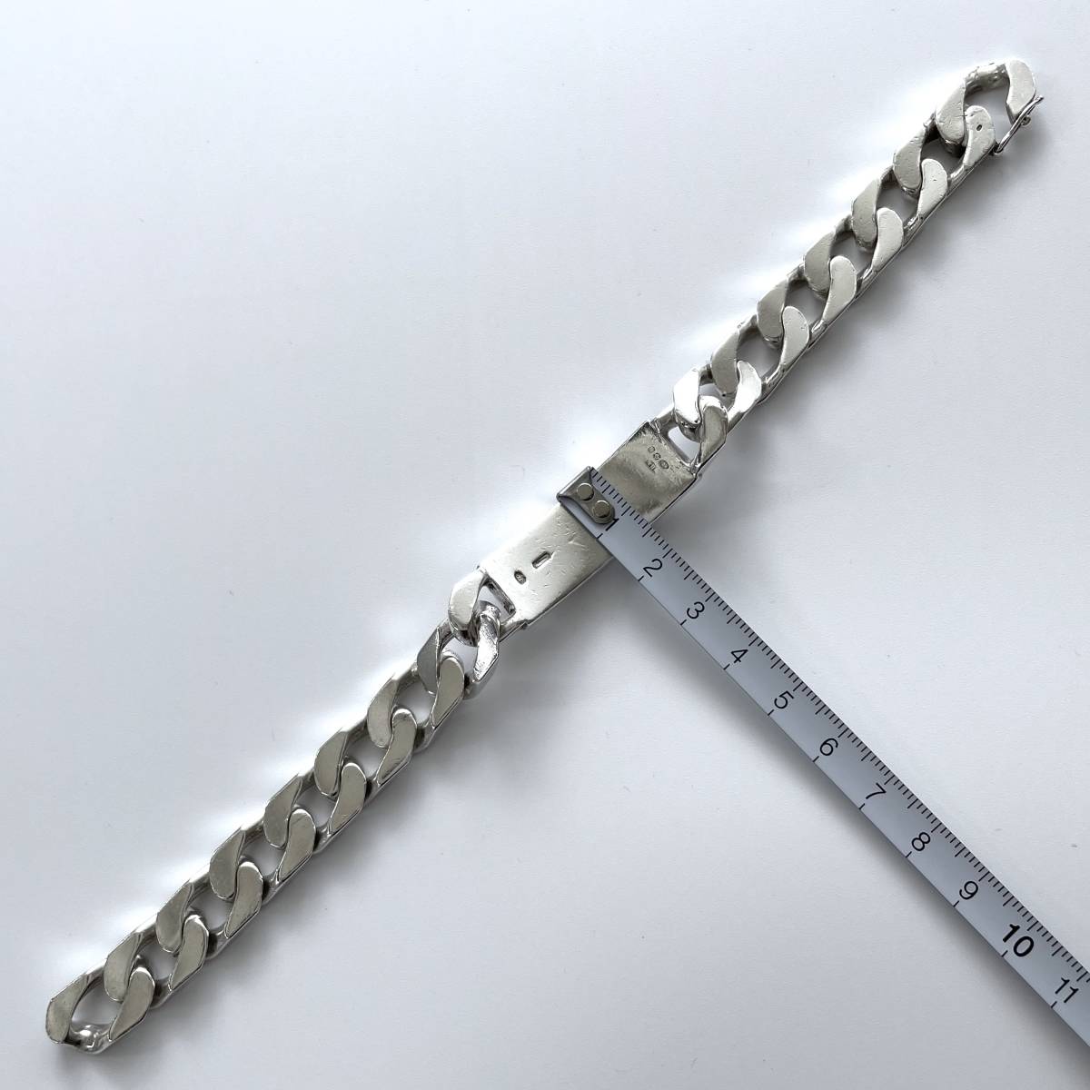 Vintage】ID チェーンブレスレット silver スターリングシルバー 英国