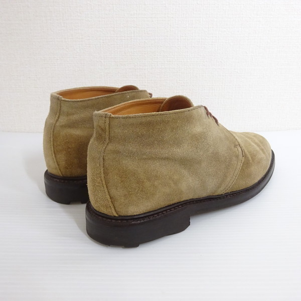 【UK9(約27.5cm)】SANDERS サンダース スエード チャッカブーツ 1934TWS 3Tie Chukka Boot Maracca Waxy Sued ベージュ レザー_画像2