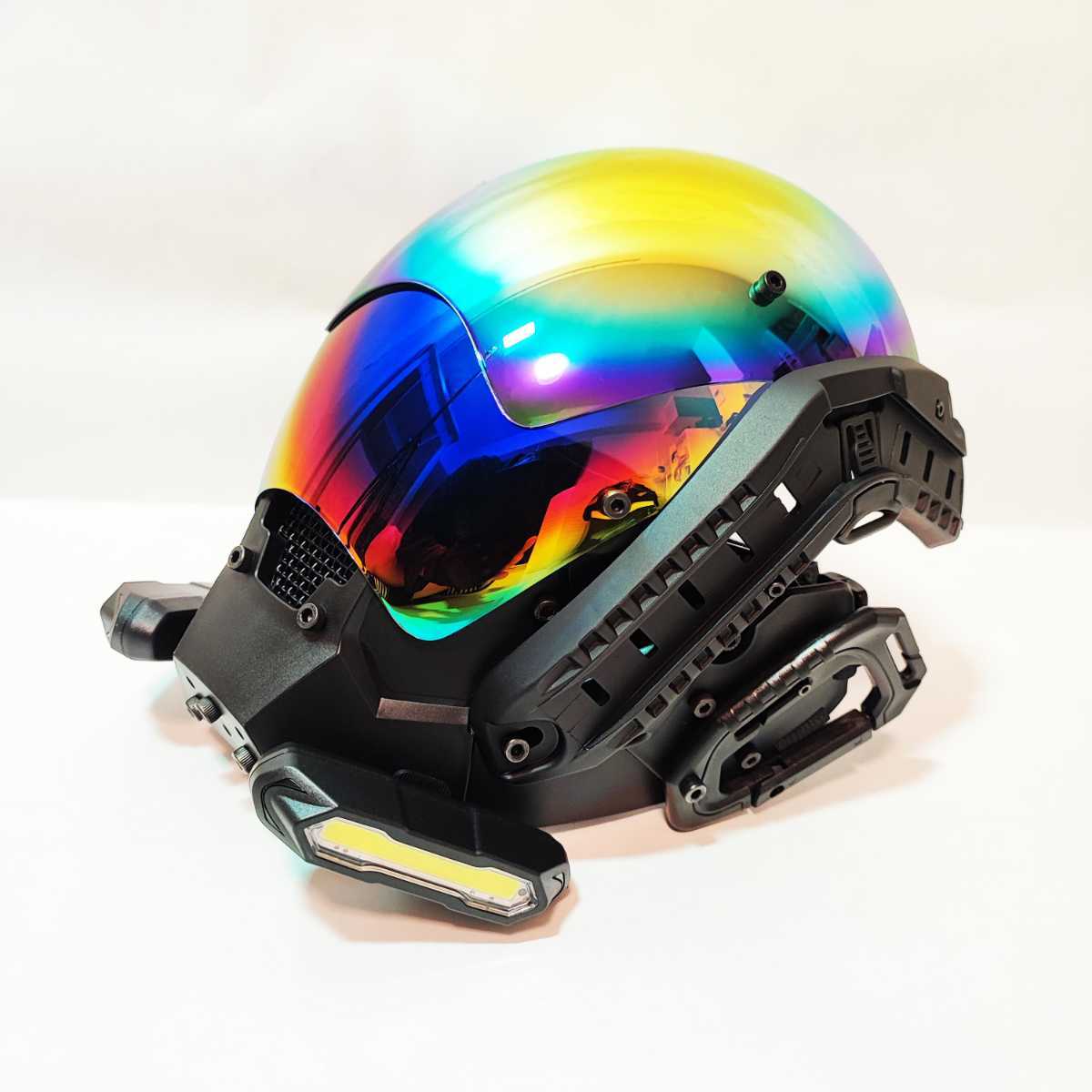 日本製 サイバーパンク風 フェイスマスク サイバーマスク LED発光 