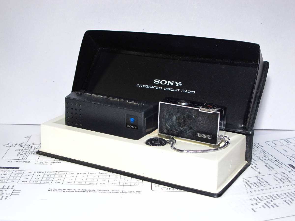【美品／希少】世界初の超小型ICラジオ「SONY ICR-100」 受信良好！！