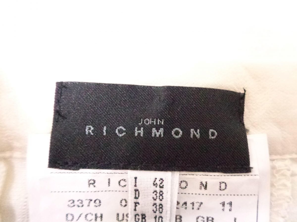 新品 未使用 ジョン リッチモンド JOHN RICHMOND シルクスカート ロングスカート 42 ベージュ 薄手 絹 レディース - 3