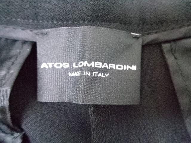 新品 未使用 アトス ロンバルディーニ ATOS LOMBARDINI パンツ 42 黒