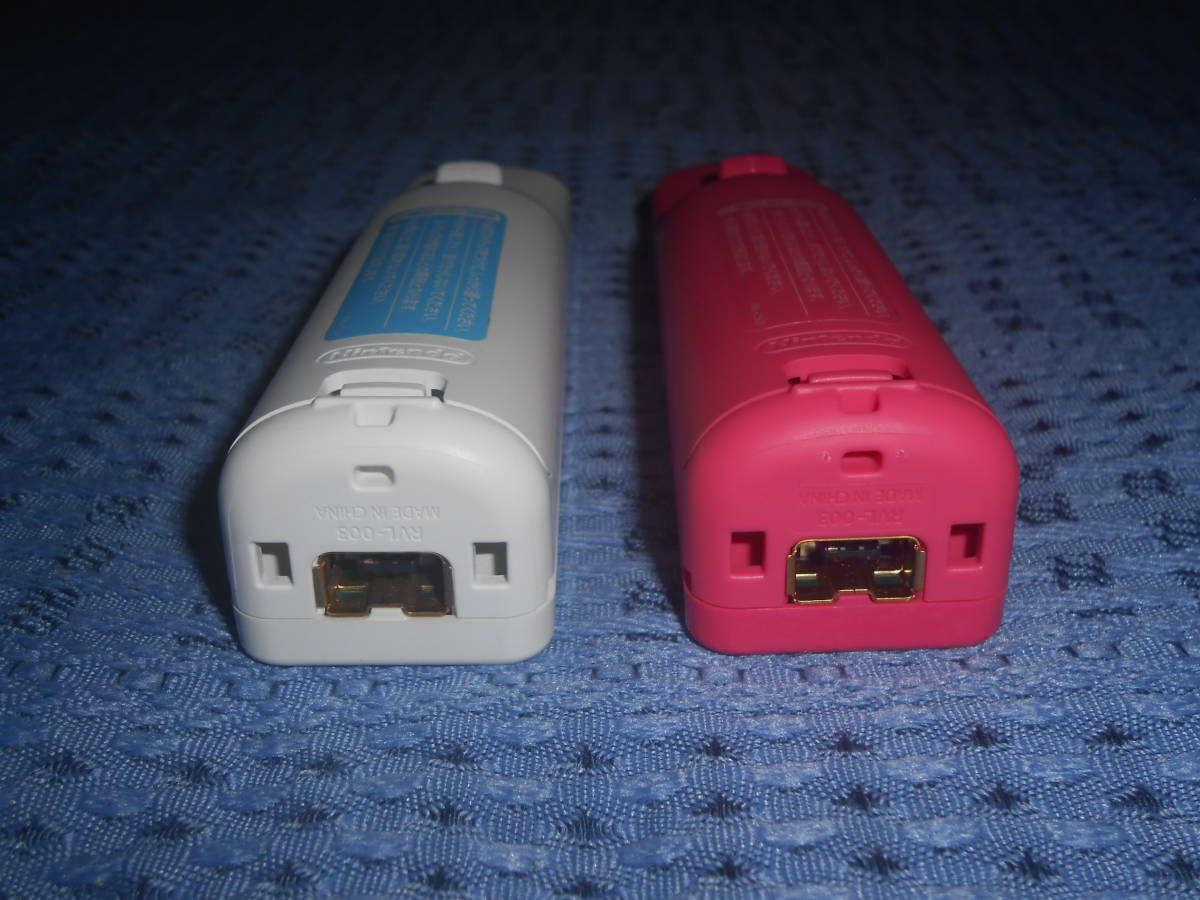 Wiiリモコン２個セット ストラップ付き 白(shiro)１個・ピンク(pink)１個 RVL-003 任天堂 Nintendo