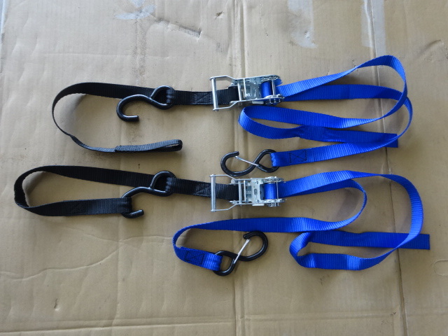  business use two wheel car motorcycle transportation sub belt un- necessary loop attaching ratchet type tie-down belt 2 ps professional Trampo light truck bike loading land transportation Hiace 