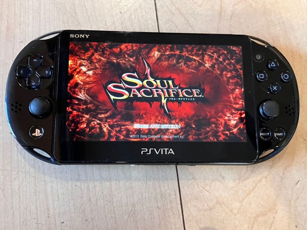 ☆動作確認済 初期化済 PS Vita 本体 PCH-2000 ブラック 送料無料