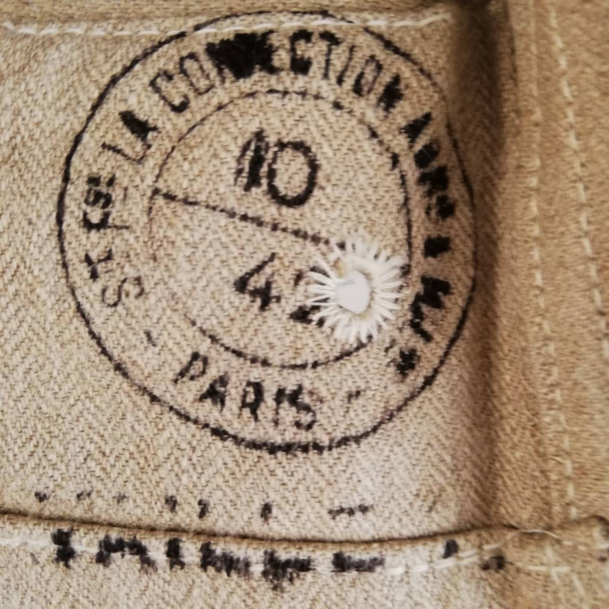 10s 20s 30s フランス軍 セーラーシャツ スモック ジャケット リネン 