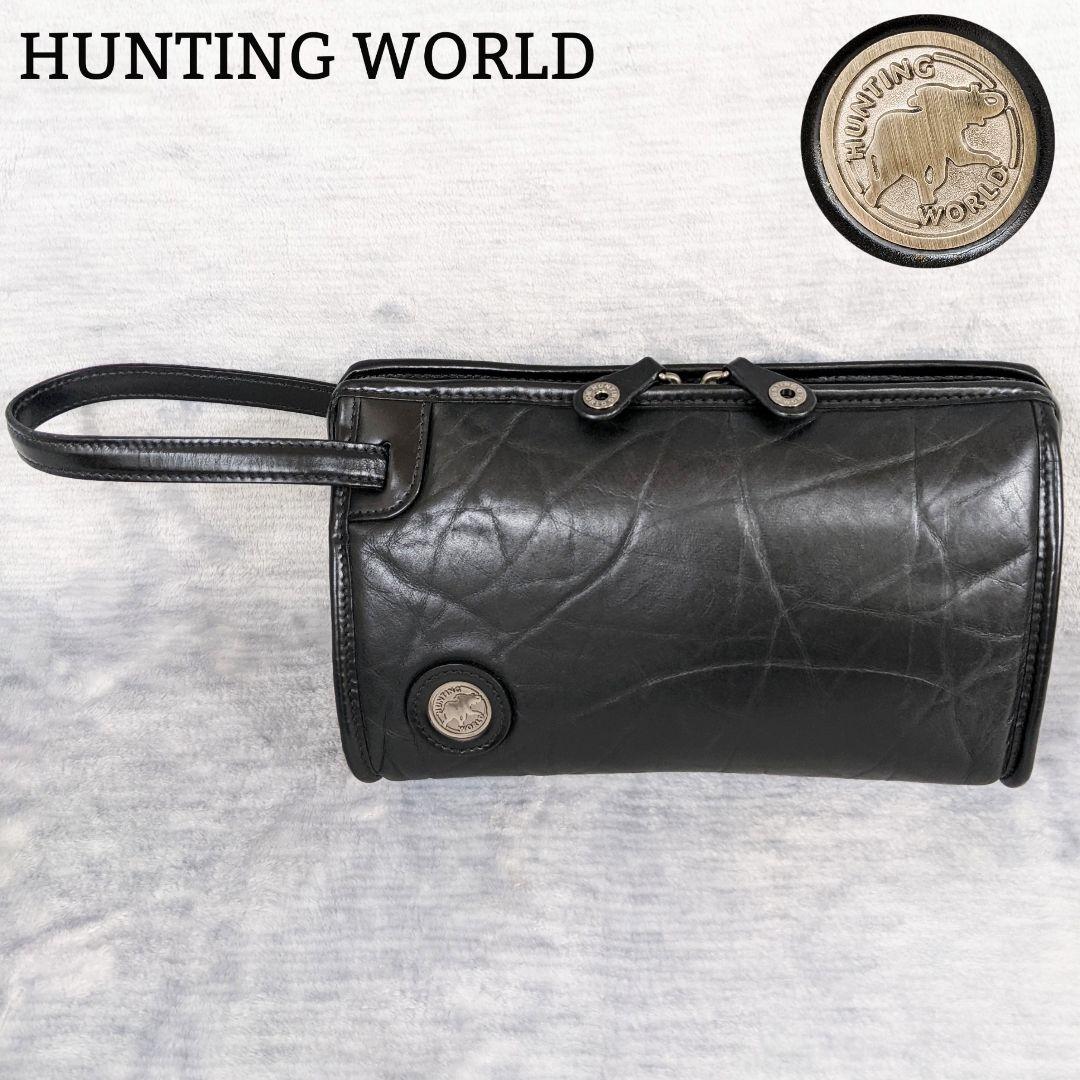 極美品】 HUNTING WORLD ハンティング ワールド バチューレザー