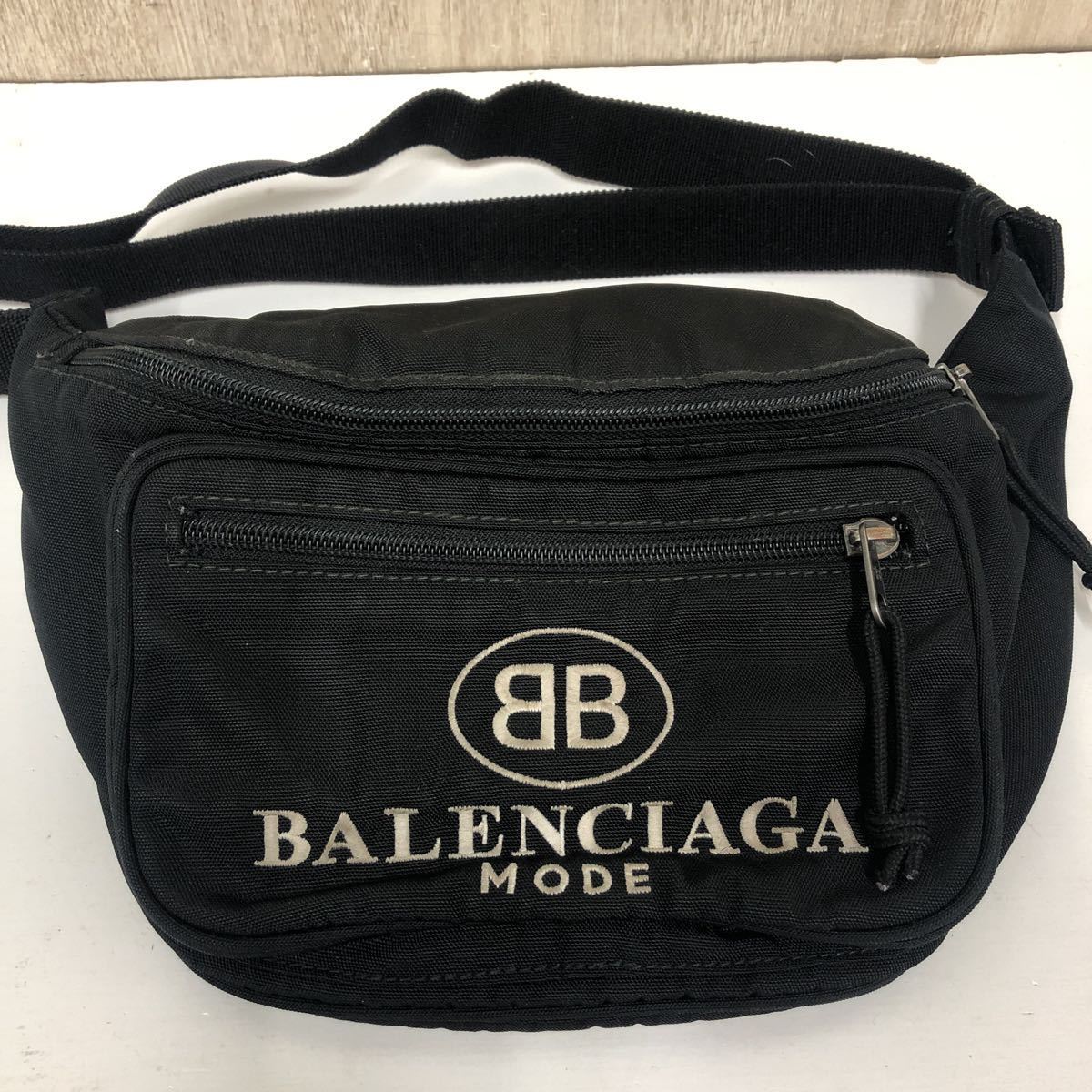 BALENCIAGA バレンシアガ ☆ウェストバッグ ナイロン ブラック メンズ