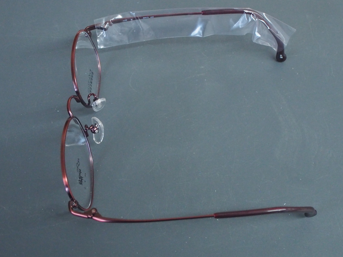 未使用 増永眼鏡(株) masunaga 眼鏡 メガネフレーム 種別: フルリム パリ サイズ: 46□14-125 材質: TIITANIUM 型式: J-25 管理No.11008_画像4