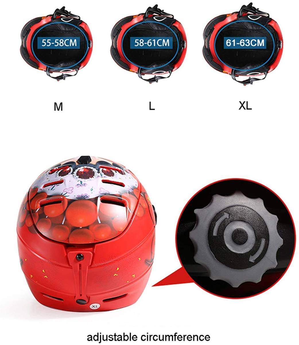 cxr02★スキー/スノーボードヘルメットオートバイ調節可能な防風ヘッドヘルメットスキー シールド付き UVカット ジェット 軽量5色可選青_画像3
