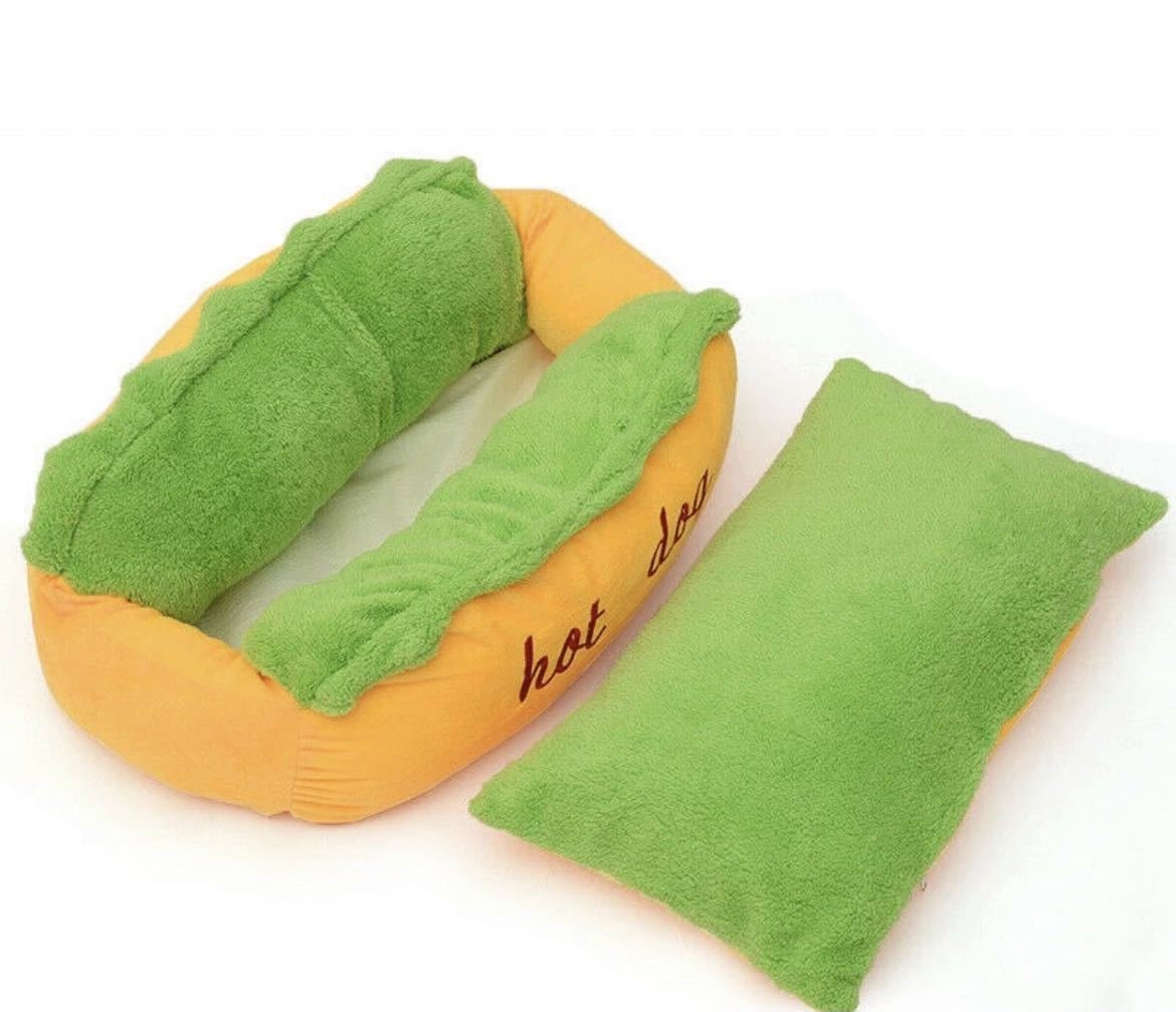 LHH781*L size hot dog bed for large dog lounge .- bed dog . dog warm soft bed kennel for mat soft fiber pet 