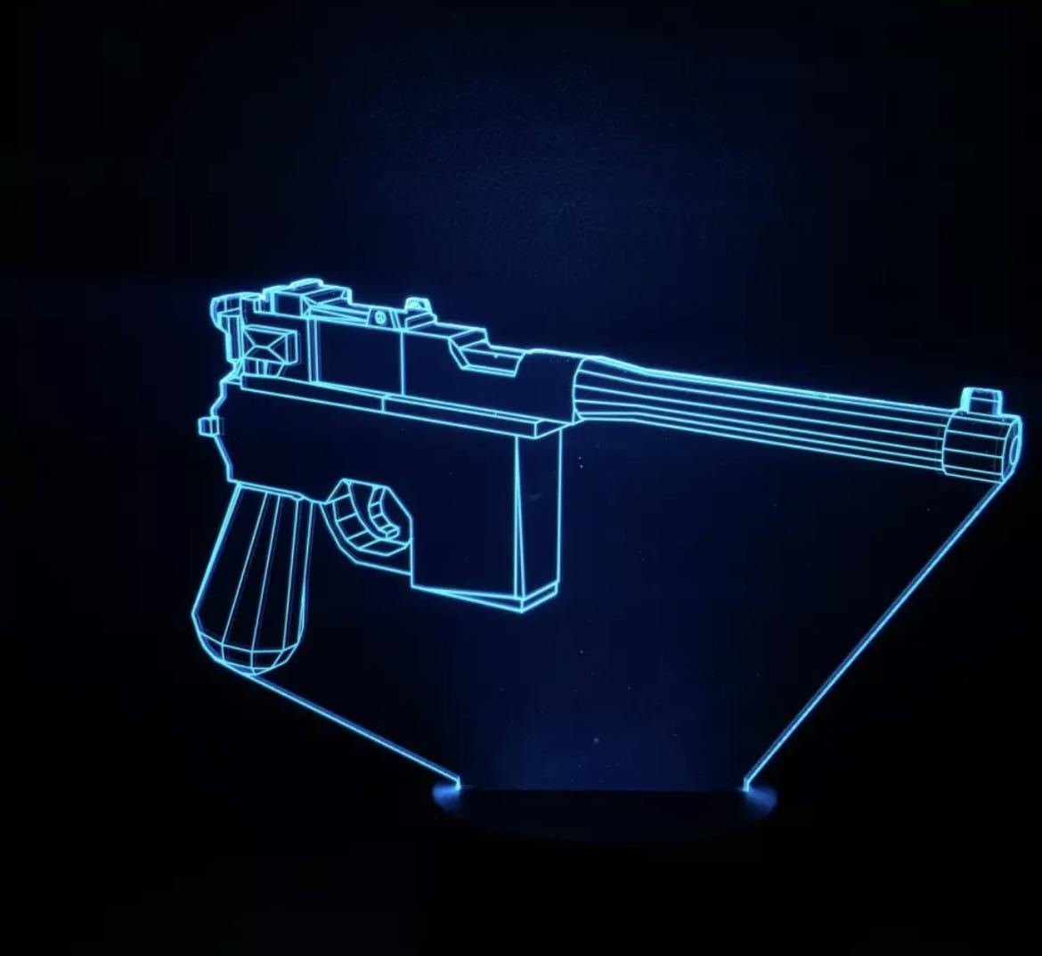 LHH507★LED銃ネオンライト 間接照明 ハンドガン 武器 サバゲー 照明 インテリア オーナメント オブジェ LED 銃 鉄砲_画像1