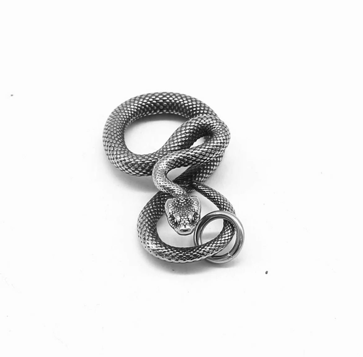 LHH806★スネークペンダントネックレス ペンダント 蛇 爬虫類 クール アクセサリー ネックレス スネーク ヘビ_画像3