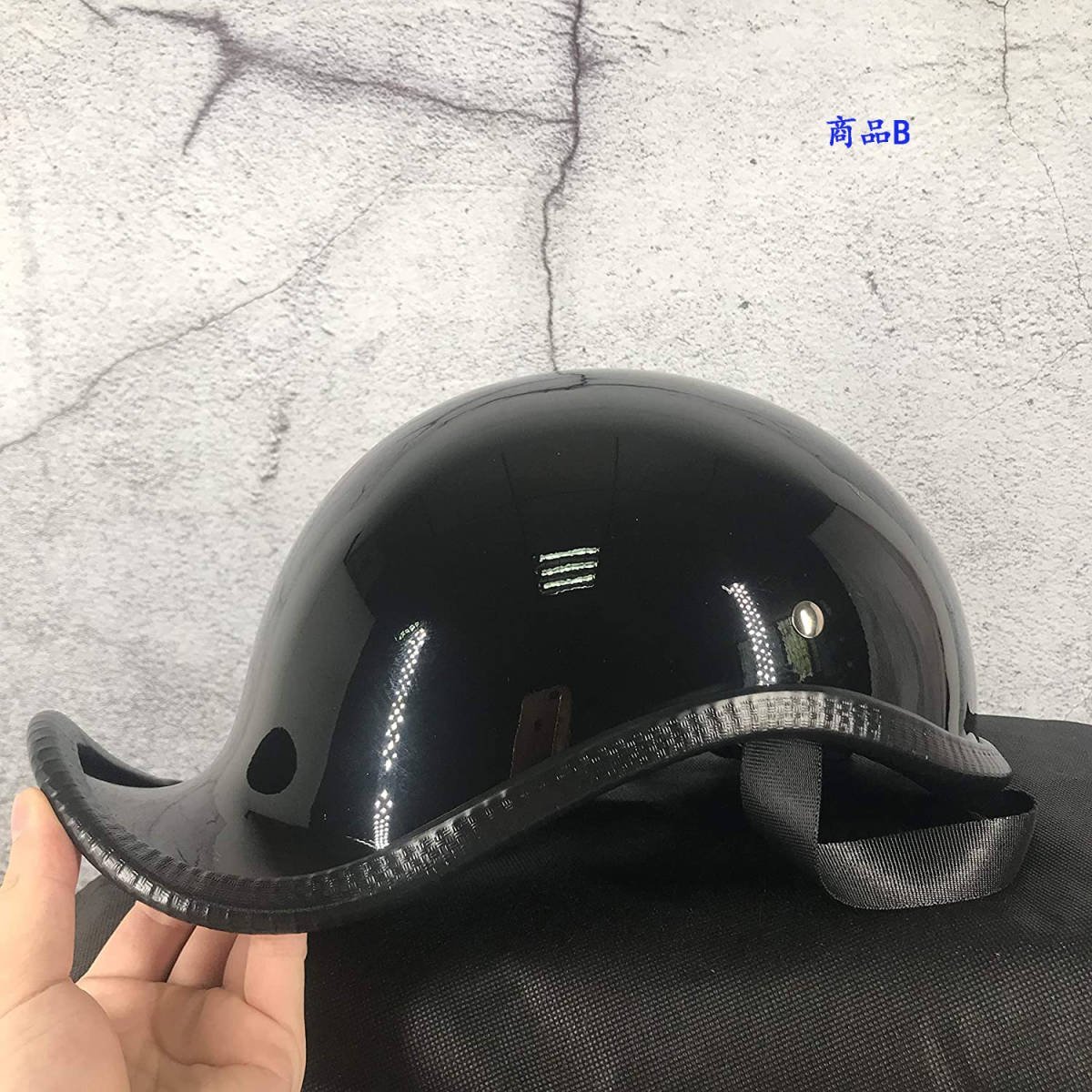 TZX640★多色選択バイク ヘルメット 3Dプリント半帽型 ヘルメット ダックテール ヘルメット アメリカ風 オートバイ ハーレー ヘルメットL_画像1