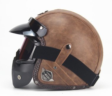 TZX417★ハーフヘルメット ジェットヘルメット メンズ レディース レトロハーレー ヘルメットバイザー対応マスク対応軽量 おしゃれ色選択可_画像1