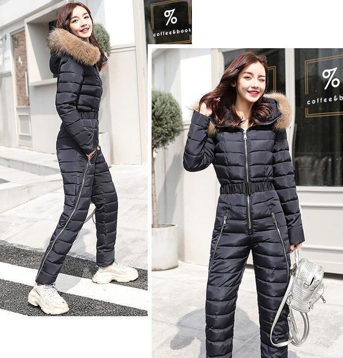 lyw315*2 color lady's down jacket cotton coat jersey sweat top and bottom set setup thick warm 