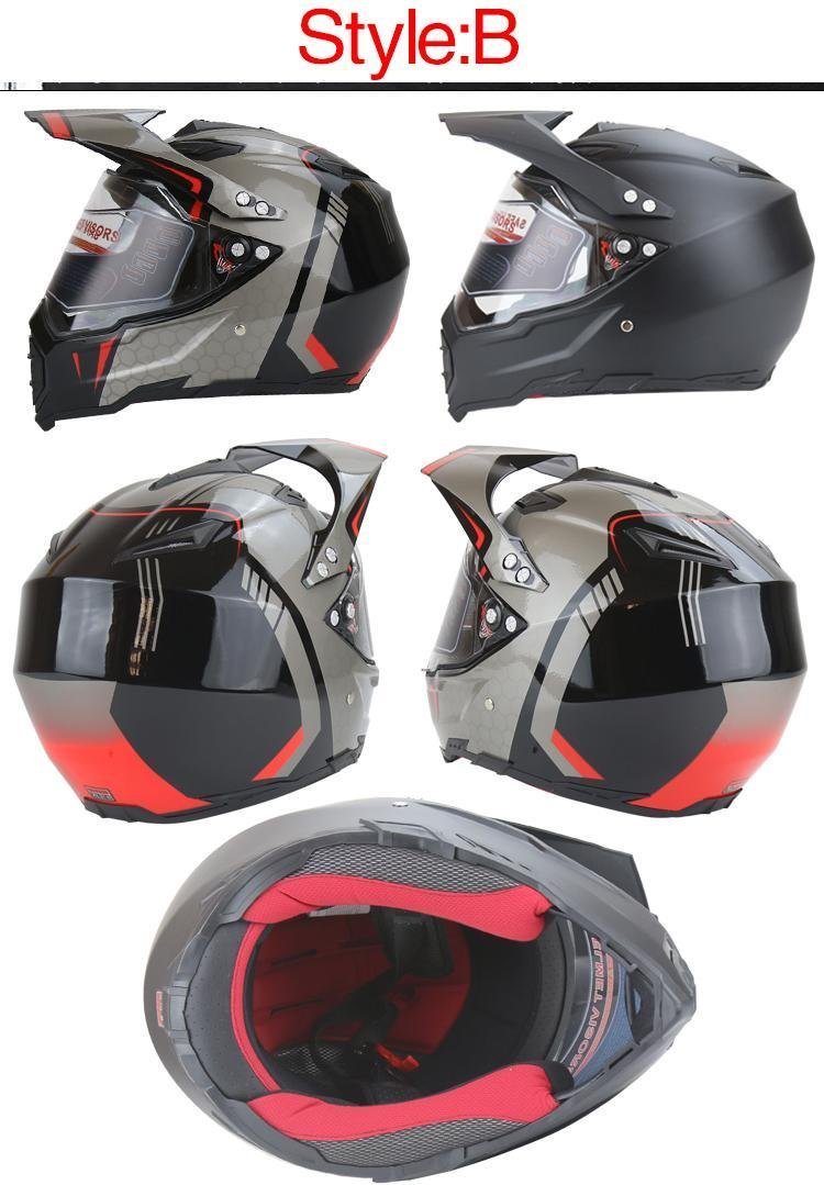 Tzx623 オフロードヘルメット バイクヘルメット クロスカントリーヘルメット S M L Xl サイズ 選択可 12色艶消し黒 送料無料 新品