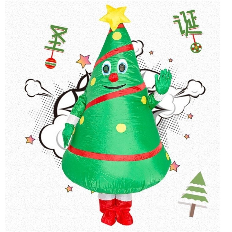 ZKY10* air kos Christmas tree air costume cosplay Halloween party costume for adult cartoon-character costume fancy dress AT9609