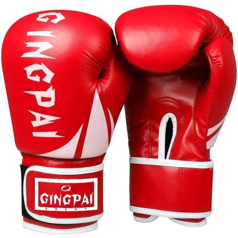 CJM337* boxing glove boxing adult child practice Sand bag strike . combative sports training optimum 10oz glove red 