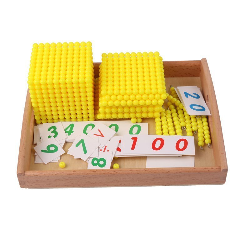CJM421* monte so-li.. 10 . law 1-1000. gold beads figure card set early stage education finger . training intellectual training toy ..3 -years old 4 -years old 
