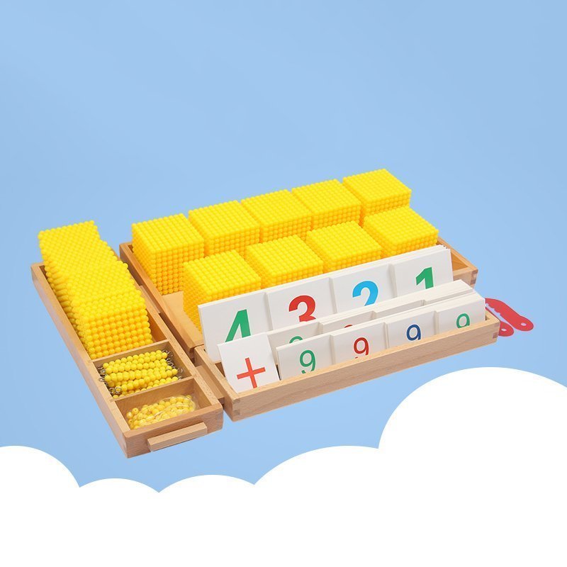 CJM421* monte so-li.. 10 . law 1-1000. gold beads figure card set early stage education finger . training intellectual training toy ..3 -years old 4 -years old 