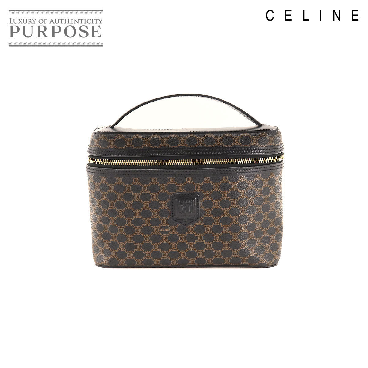 36%割引超人気 セリーヌ CELINE マカダム柄 バニティ ハンド バッグ
