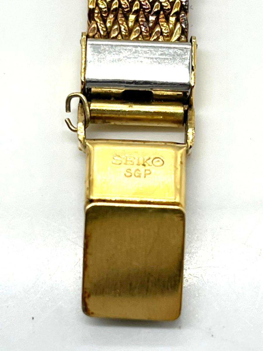 SEIKO 1400-5900 スクエア クォーツ腕時計 レディース ゴールド SEIKO 1400-5900 スクエア クォーツ腕時計 レディース ゴールド