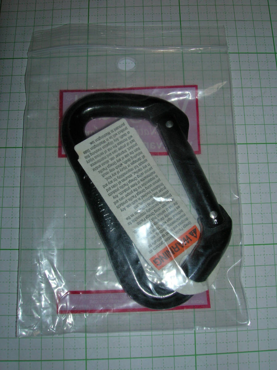 特価SALE！U.S. ( Omeg USA社製軍規格品) カラビナ（個人装備）Black carabiner with non locking gate (Vanguard) 在庫限り_画像6