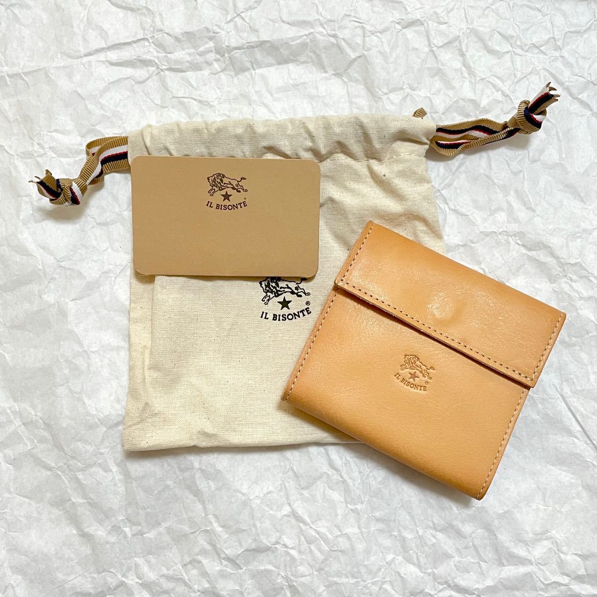 イルビゾンテ IL BISONTE 財布 三つ折り財布 ヌメ ミニ財布