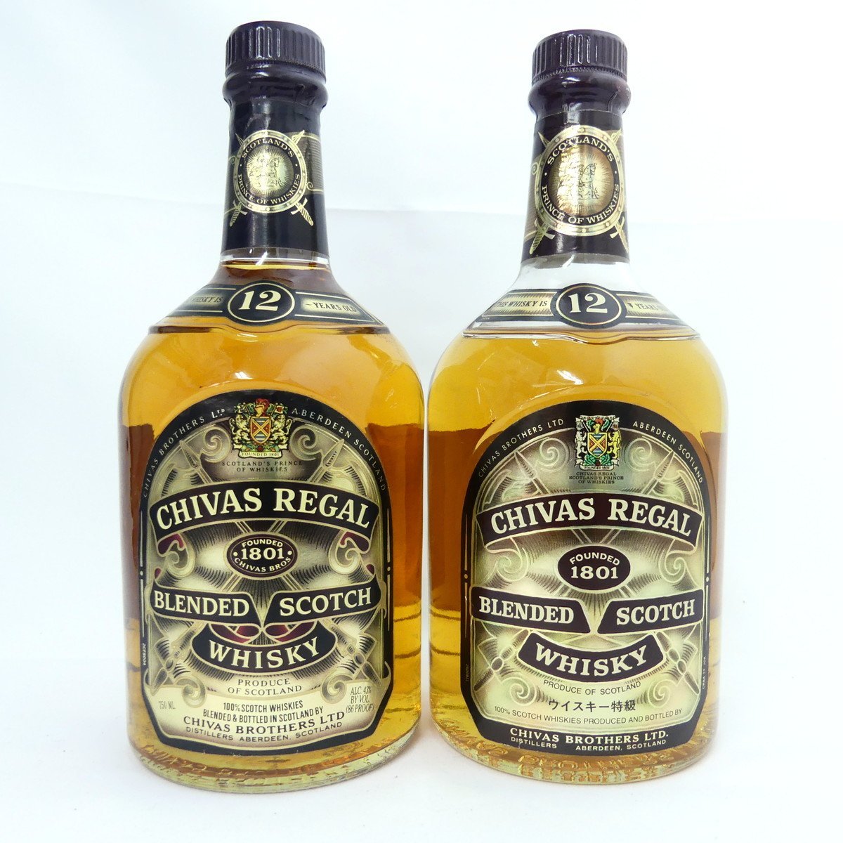 CHICAS REGAL シーバスリーガル 12年 スコッチウイスキー 750ml2本 計1500ml 未開栓 2207A