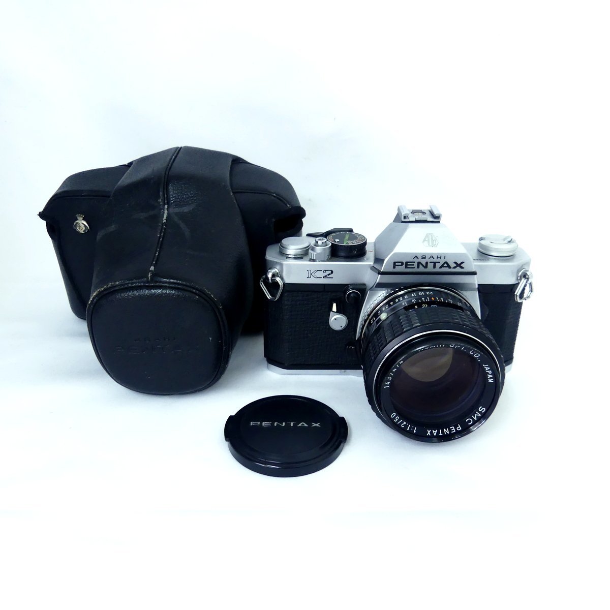 PENTAX ペンタックス K2 シルバー + レンズ SMC PENTAX F1.2 50mm フィルムカメラ シャッターOK USED /2207C
