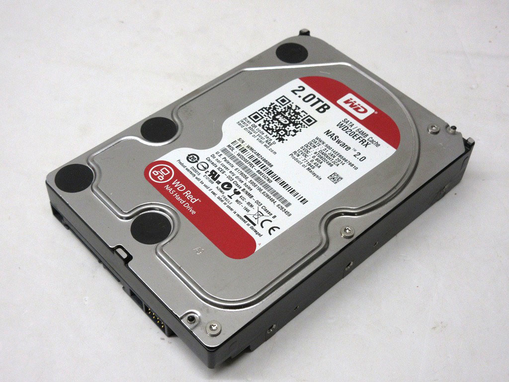 07K129 WesternDigital 3.5インチ SATA HDD 2.0TB [NAS ware] 中古 正常確認 現状売り切り_画像1