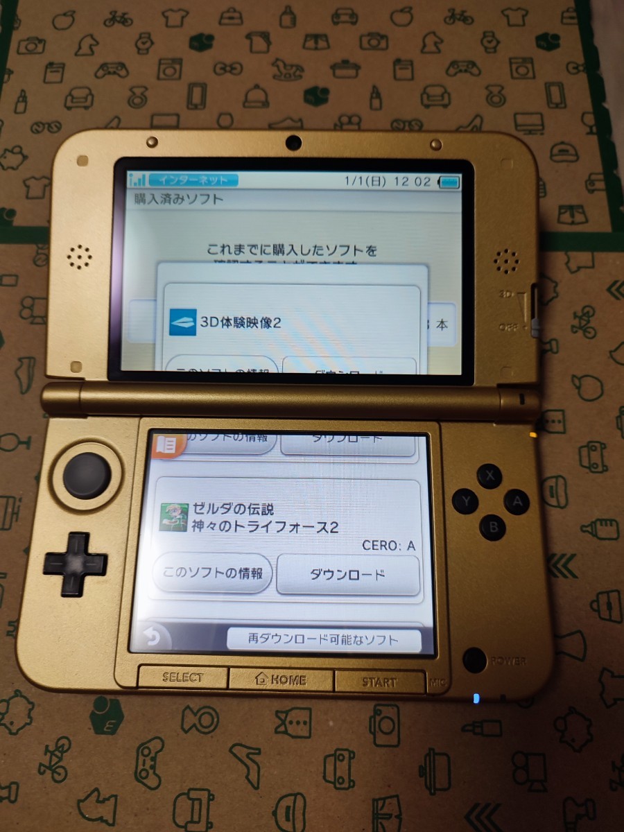 ニンテンドー3DS LL ゼルダの伝説 神々のトライフォース2 パック　本体動作品　送料無料　Nintendo 任天堂