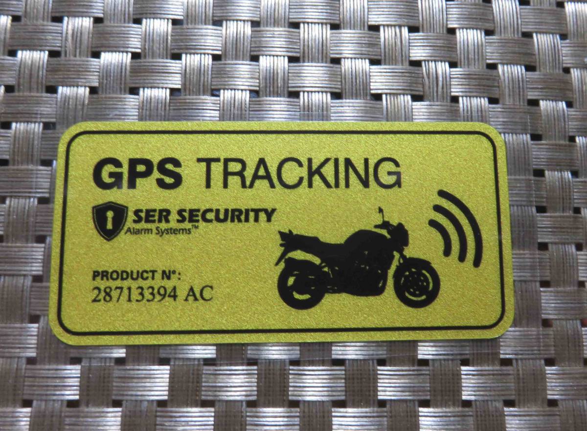 MD■DX黄横ST◆新品GPS　TRACKINGオートバイ　バイク二輪車　単車モーターサイクル　盗難防止ステッカー　シール防水◆愛車いたずら防止_画像6