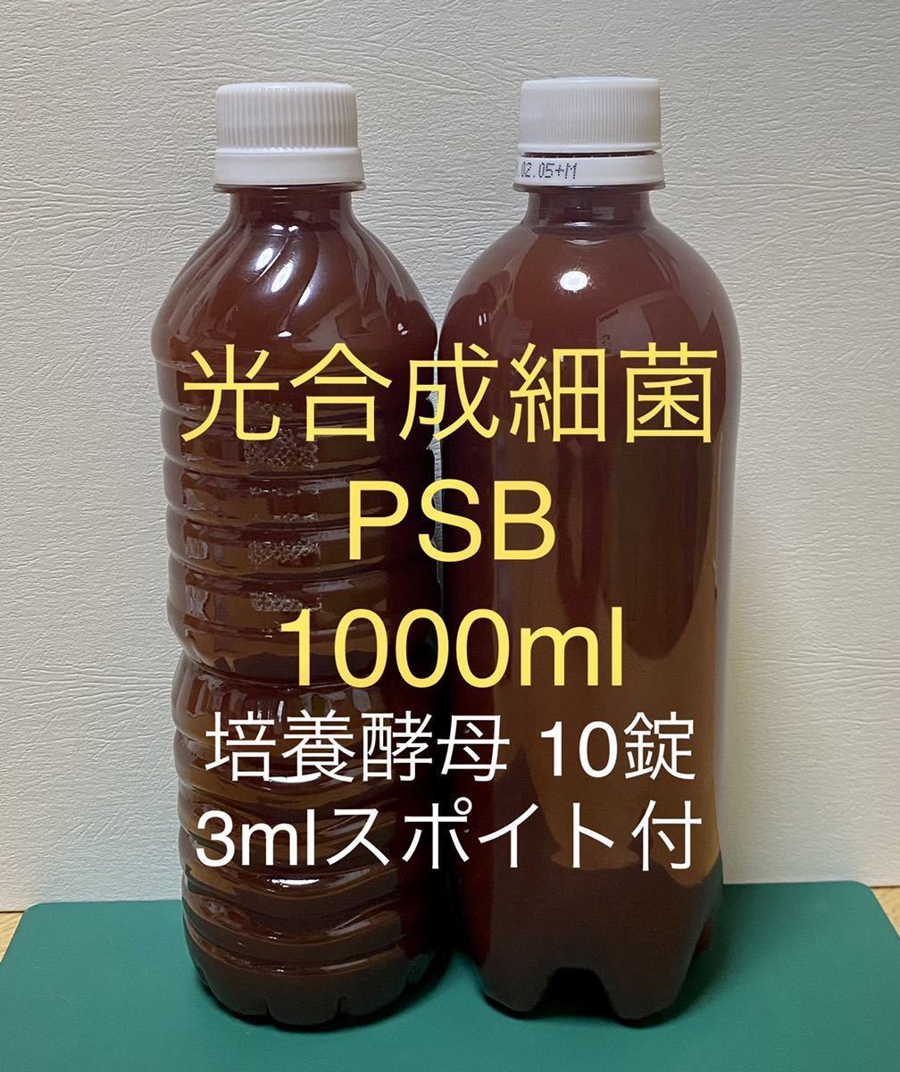 日本人気超絶の ⭐️驚き 高濃度 濃い光合成細菌PSB種菌 1800ml スポイド付