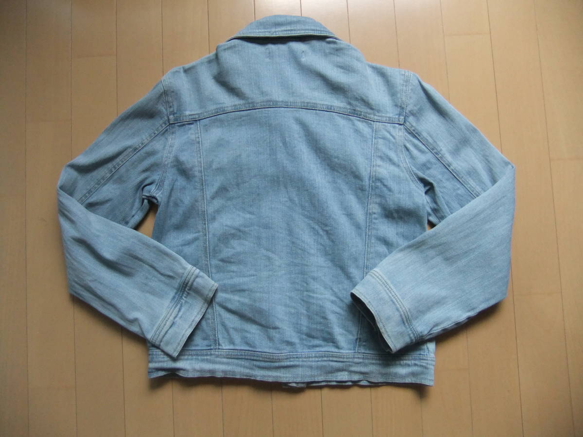 *150 size *BEGUM Denim jacket /G Jean! rhinestone decoration 