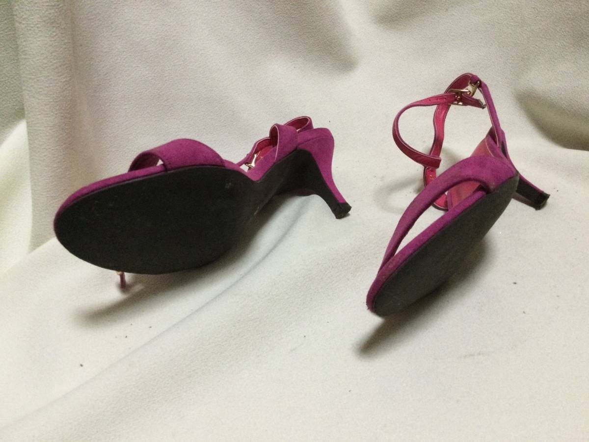C1494 RANDA pink series mules L size heel 6.