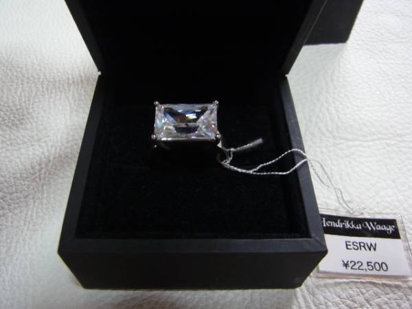 # unused regular price 2.2 ten thousand box attaching! ice Land gem designer : hand licca *vo-geH&W silver purity ( silver )+ diamond ( zirconia ) ring 12 number 