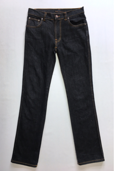 【極美品】nudie jeans LOW SLIM JIM 30×32 W76cm DRY BLACK ヌディージーンズ / デニム ジーンズ_画像2
