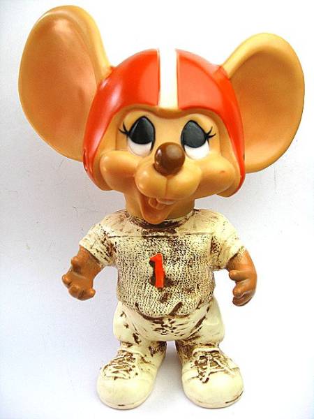 レア！ 1970’s TOPO GIGIO トッポジージョ ビンテージ 貯金箱 アメフト フットボール 赤ヘルメット 古着屋 RDF 68 ソフビ TOY_1970’s トッポジージョ ビンテージ 貯金箱