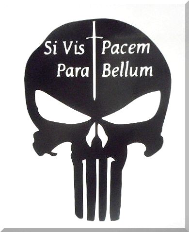 Si Vis Pacem Para Bellum вырез наклейка (черный)* SEALS * DEVGRU. 