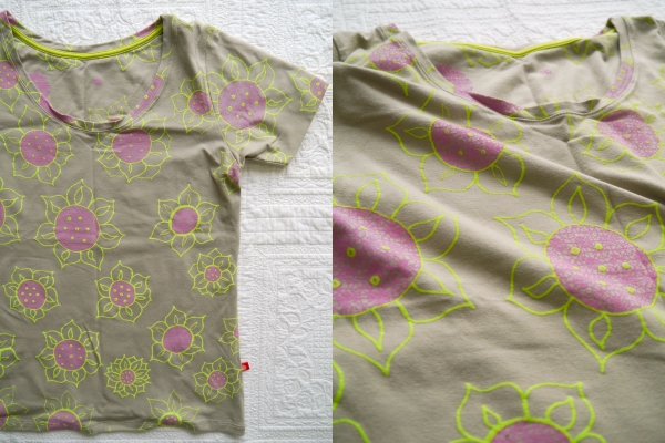 Juana de Arco Hoanade Alco /可愛的短袖剪裁縫製大量向日葵 原文:Juana de Arco ホォアナデアルコ/ひまわりがいっぱいのキュートな半袖カットソー