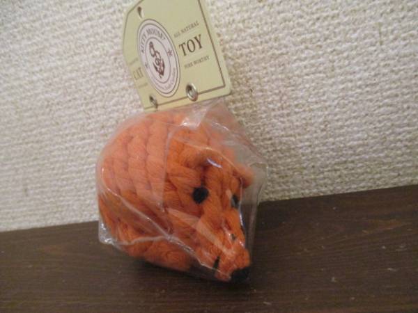  dog cat for toy mouse type rope toy orange (73017S