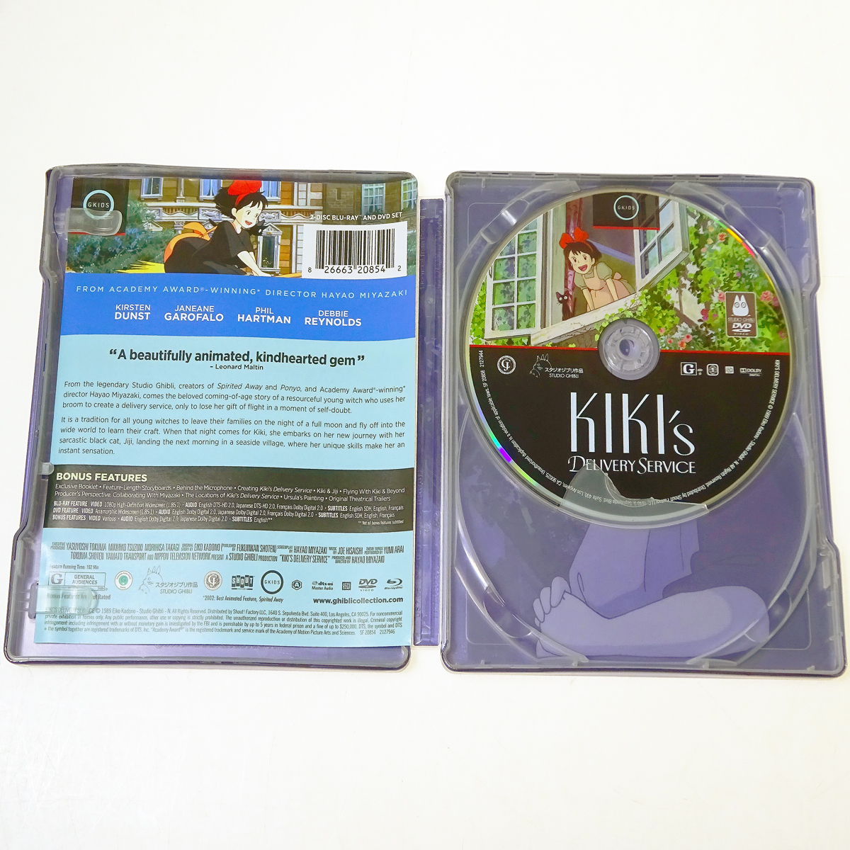 (輸入盤) 魔女の宅急便 BD + DVD スチールブック仕様 Blu-ray Kiki's Delivery Service 北米版 国内再生可能 リージョンA ネコポスもok!_画像3