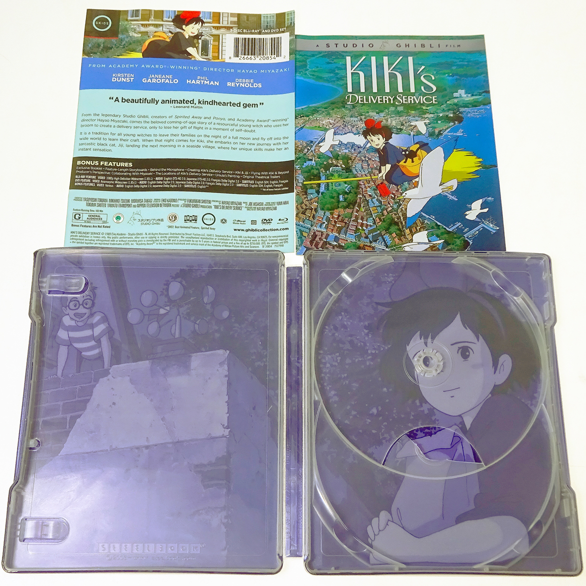 (輸入盤) 魔女の宅急便 BD + DVD スチールブック仕様 Blu-ray Kiki's Delivery Service 北米版 国内再生可能 リージョンA ネコポスもok!_画像4