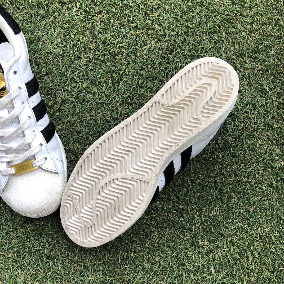 美品25 adidas SUPER STAR アディダス スーパースター H735 美品25 adidas SUPER STAR アディダス スーパースター H735